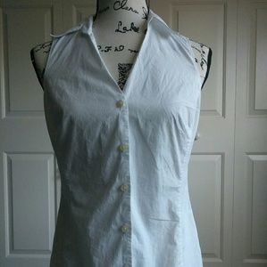Ann Taylor women's white button down sz 4